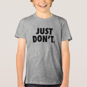 Just Don't Text Tee - Edgy and Minimalist Vibes!