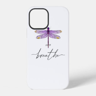 Just Dragonfly Tattoodesign Dandelion Breathe Medi iPhone 12 Case
