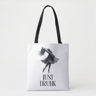 Just Drunk Design   Dancing Girl Bachelorette Tote Bag