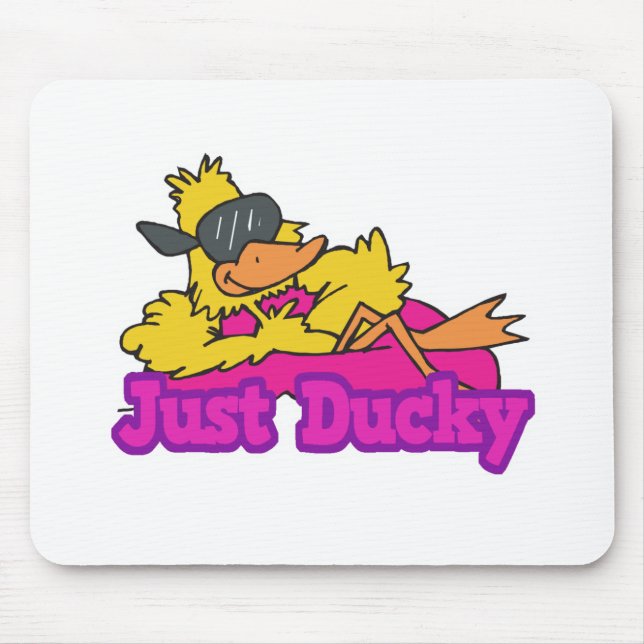 Just Duckie Duck on Raft Mouse Mat (Front)