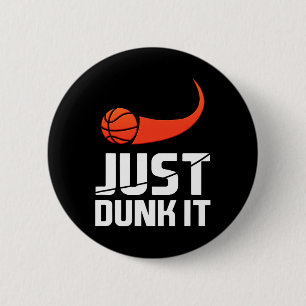 Just Dunk It! Bysketbyll Player Slam Dunk Gift  6 Cm Round Badge