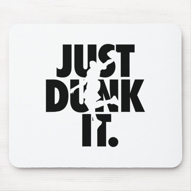 Just Dunk It Sketll Silhouette  Mouse Mat (Front)