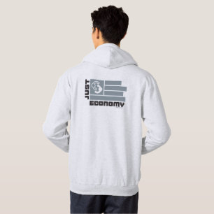Just Economy Hoodie with double sided - grey