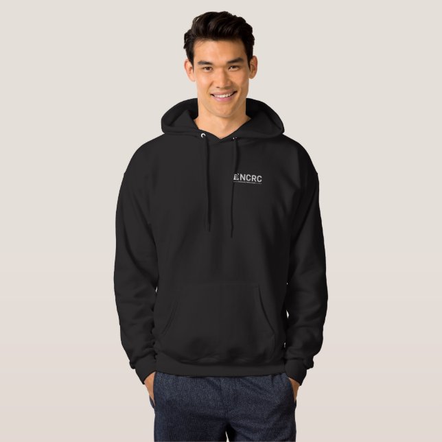 Just Economy Hoodie with logo on front and back (Front Full)
