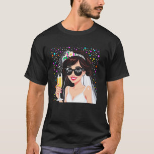 Just Engaged Bride Party Bachelorette Funny Gift T-Shirt