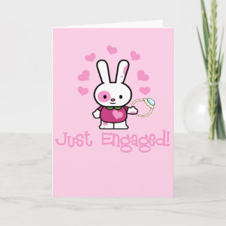 Just Engaged Cute Bunny w/Ring! Announcement