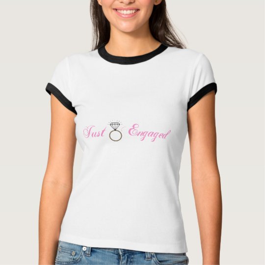 Just Engaged (Diamond Engagement Ring) T-Shirt