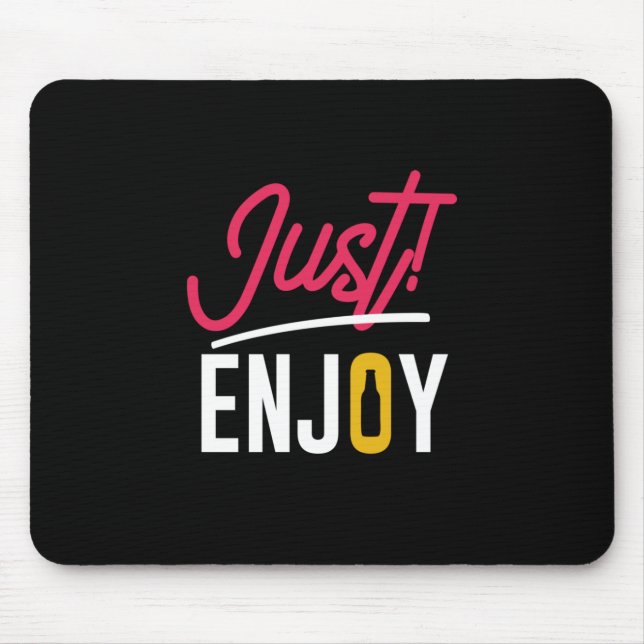 Just Enjoy With Beer Mouse Mat (Front)