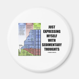 Just Expressing Myself With Sedimentary Thoughts Magnet