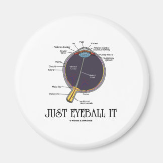 Just Eyeball It (Eye Anatomy Approximation Saying) Magnet