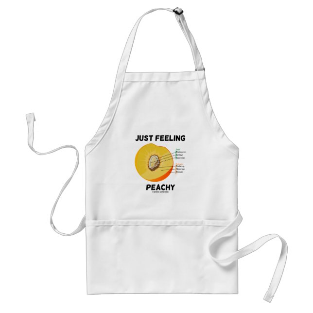Just Feeling Peachy (Peach Anatomy) Standard Apron (Front)