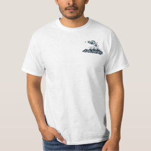 Just Fishing Fish jumping out of water shirt