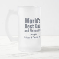 Just fishing world's best dad and fisherman glass