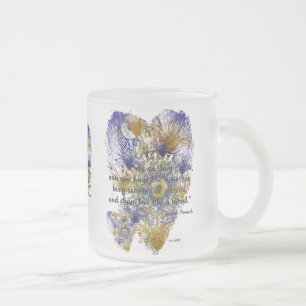 Just For Aunts Frosted Glass Coffee Mug