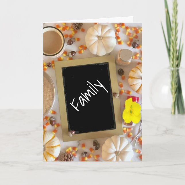 JUST FOR ***FAMILY*** THIS THANKSGIVING HOLIDAY CARD (Front)