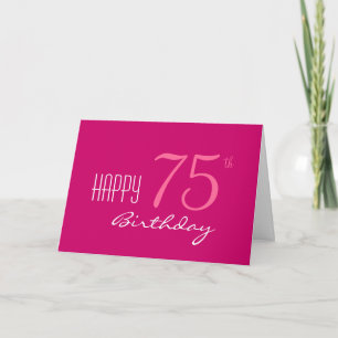 Just for Her 75th Birthday Card