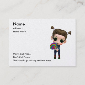 Just for Kids Calling Card