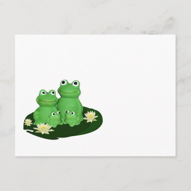 Just for Kids FROG FAMILY ... Postcard (Front)