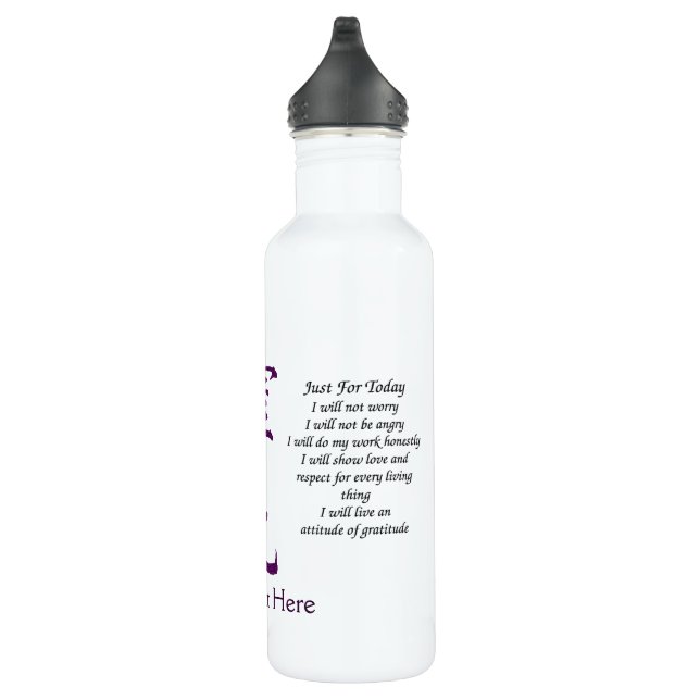 Just For Today Reiki Principles 710 Ml Water Bottle (Right)