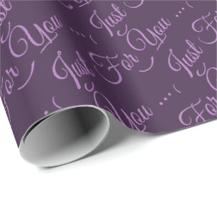 Just For You Birthday Paper In Purple Grape