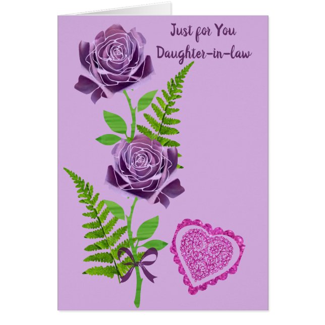 Just for you Daughter-in-law: (Front)