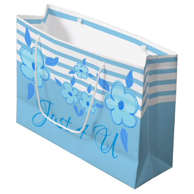 Just For You Handled Large Gift Bag (Front Angled)