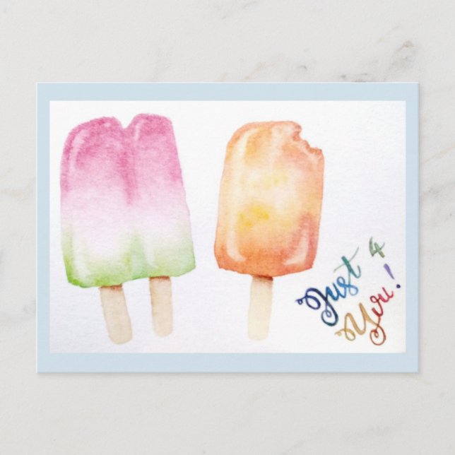 Just For You - Popsicle Postcard (Front)