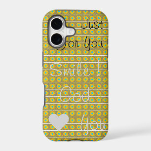 Just for You, Smile God Loves You Sunflower & Cyan