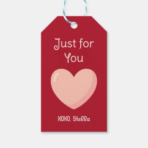 Just for You Valentine Gift Tag