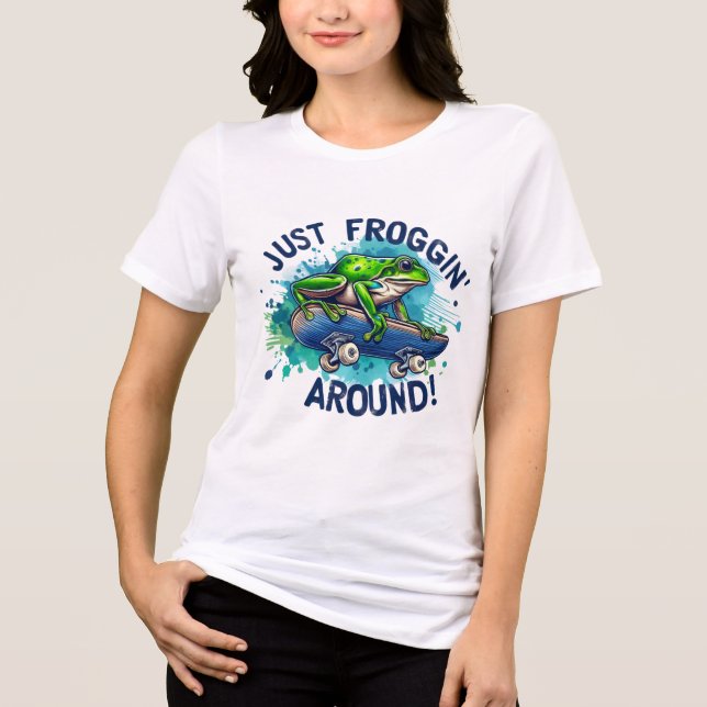  🐸 Just Froggin’ Around – Fun & Playful Tee (Front)