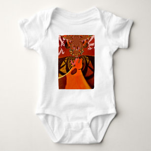 Just Funny Giraffe image design Baby Bodysuit