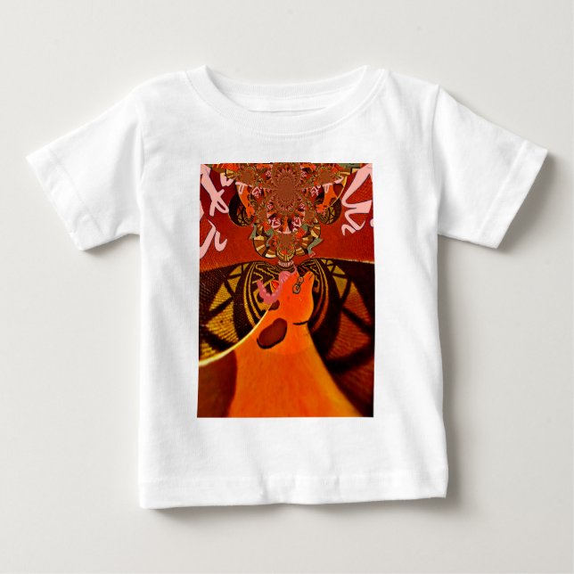 Just Funny Giraffe image design Baby T-Shirt (Front)