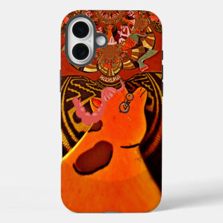 Just Funny Giraffe image design iPhone 16 Plus Case