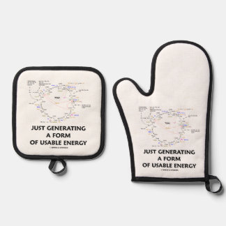 Just Generating A Form Of Useable Energy Krebs Oven Mitt & Pot Holder Set