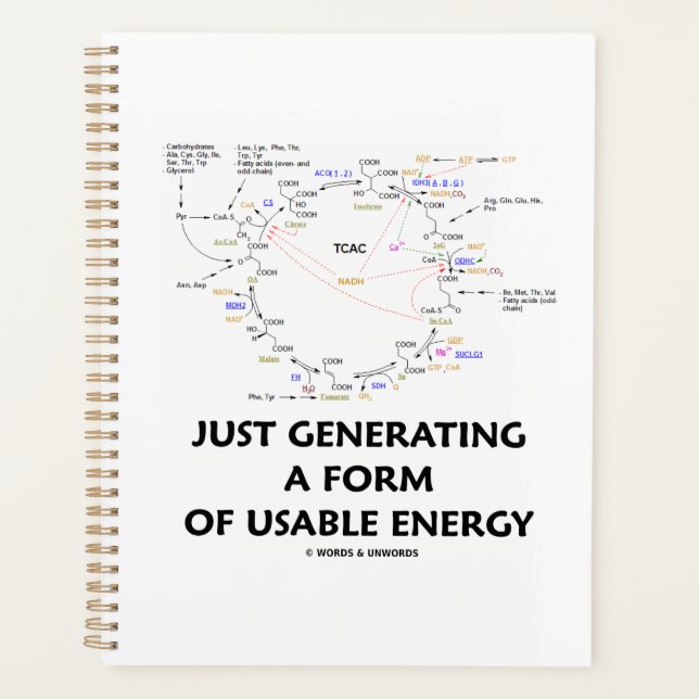 Just Generating A Form Of Useable Energy Krebs Planner (Front)