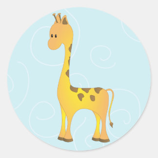 Just Giraffe Classic Round Sticker