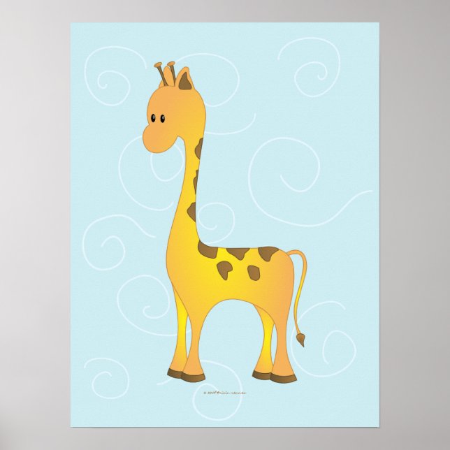 Just Giraffe Poster (Front)