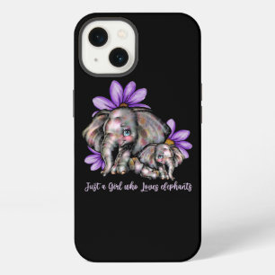 Just Girl Who Love Elephants Flower Animal Recuse iPhone 13 Case