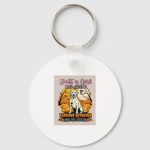 Just Girl Who Loves Labrador Retriever Halloween W Key Ring