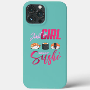Just Girl Who loves Sushi Funny Japanese Kawaii Case-Mate iPhone Case