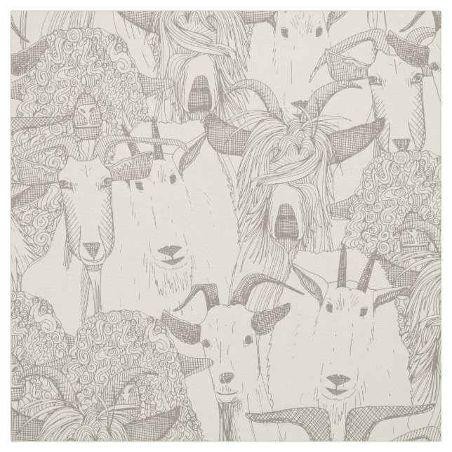 just goats natural light fabric (Swatch)