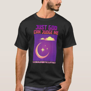 Just God Can Judge Me Aesthetic Vaporwave T-Shirt