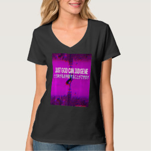 Just God Can Vaporwave Aestetic Indie Japanese T-Shirt