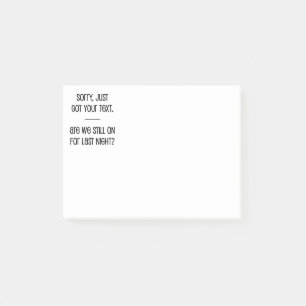 Just Got Your Text Post-it Notes