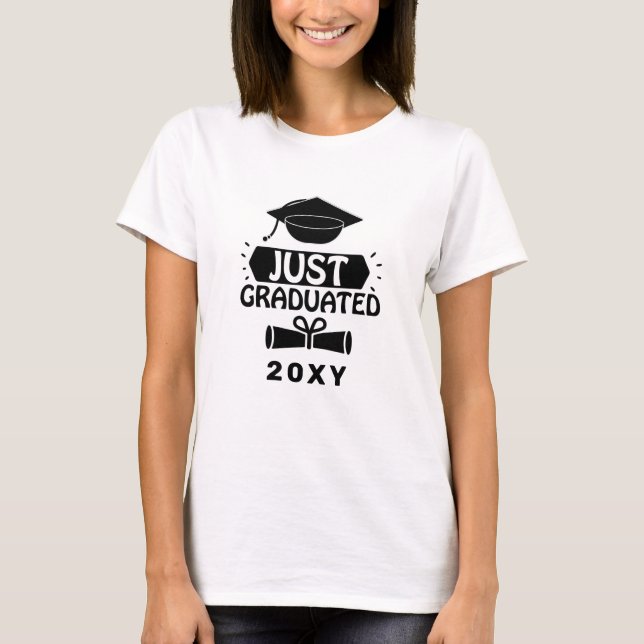 Just Graduated Custom Year T-Shirt (Front)