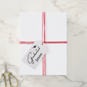 Just Graduated Gift Graduation custom personalised Tags