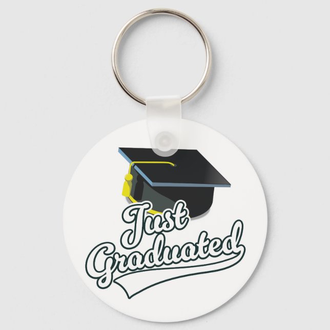 Just Graduated!  Key Ring (Front)