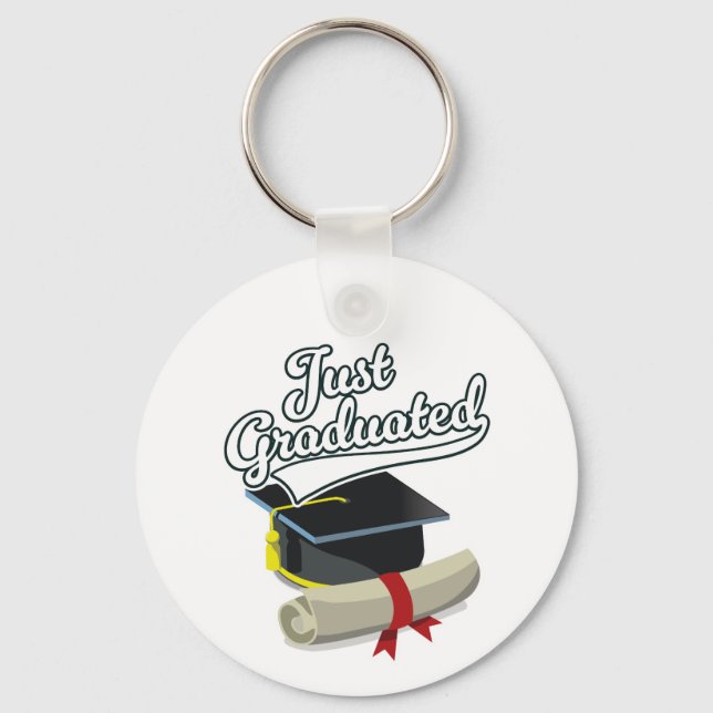Just Graduated!  Key Ring (Front)