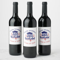 Just Graduated Red & Blue Personalised 
