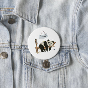 Just Hangin' Button by Adiela Akoo